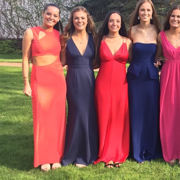 BCBG Orange/Red gown size 4 - Picture 2 of 4